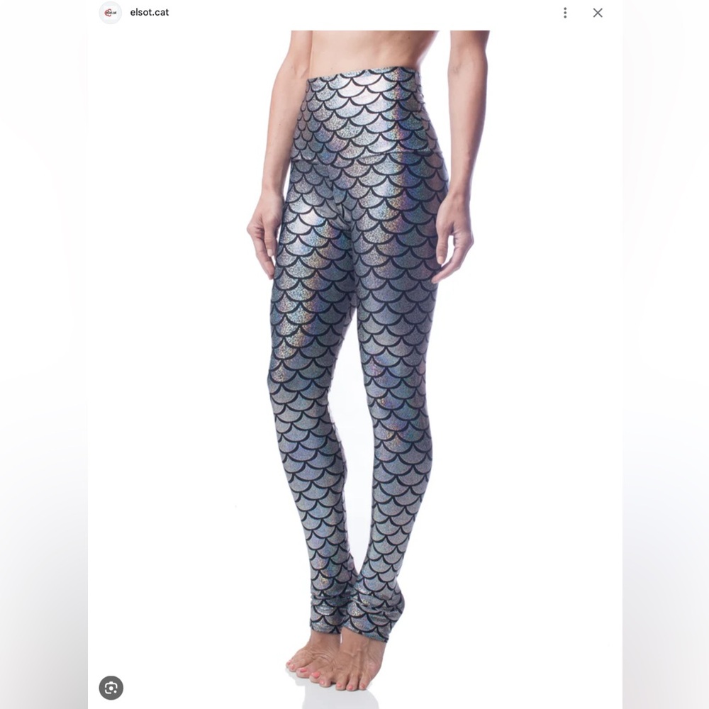 Emily HSU Silver Mermaid Leggings
